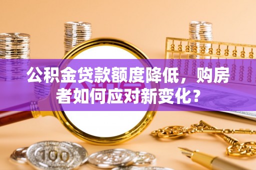 杜尔伯特公积金贷款额度降低，购房者如何应对新变化？