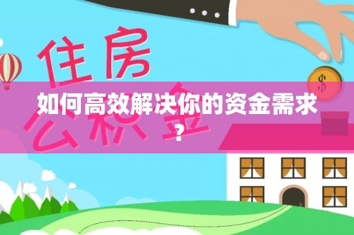 杜尔伯特如何高效解决你的资金需求？