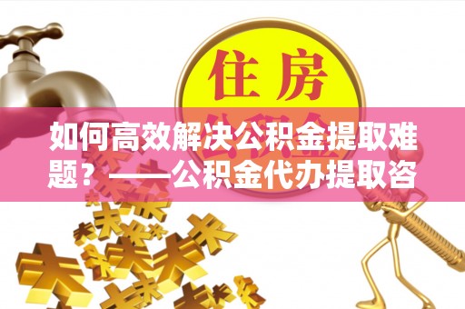 杜尔伯特如何高效解决公积金提取难题？——公积金代办提取咨询服务全解析